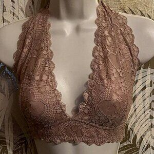 Intimately Free People bralet Extra Large Tan lace racerback Bra